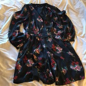 Express Floral Wrap Style dress